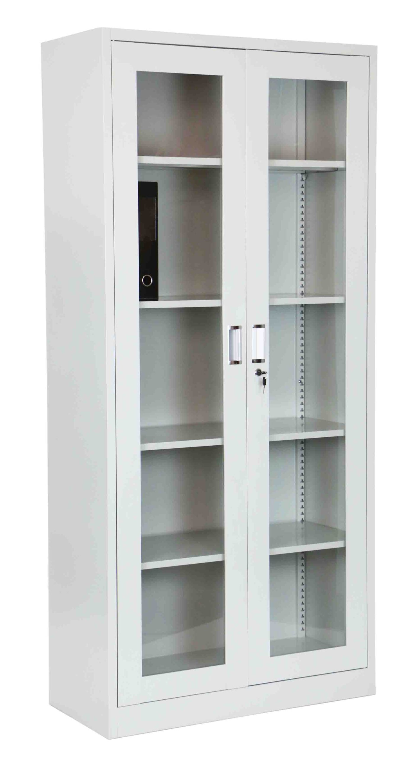 Helena High Steel Filing Cabinet Light Grey - Image 3