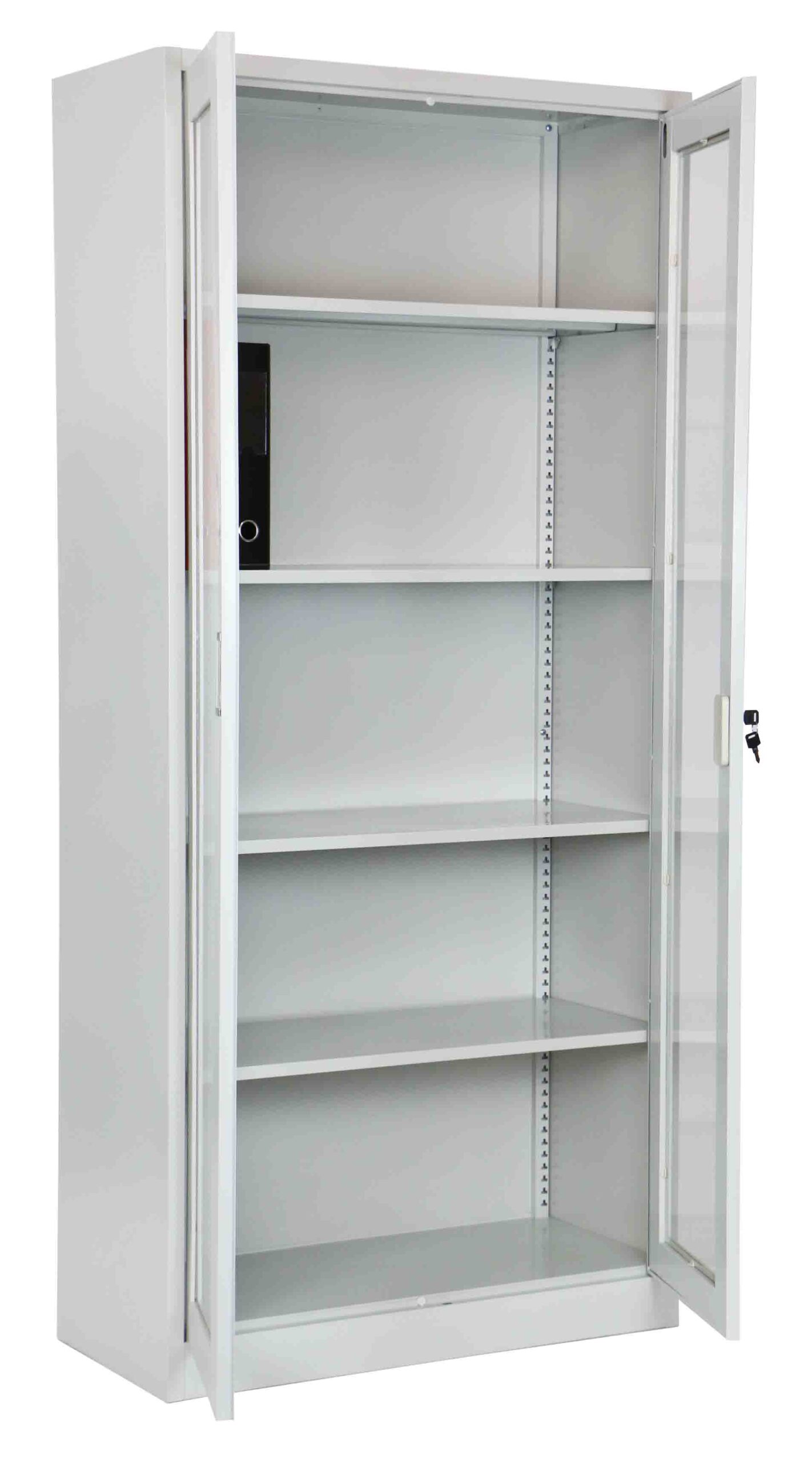 Helena High Steel Filing Cabinet Light Grey - Image 4