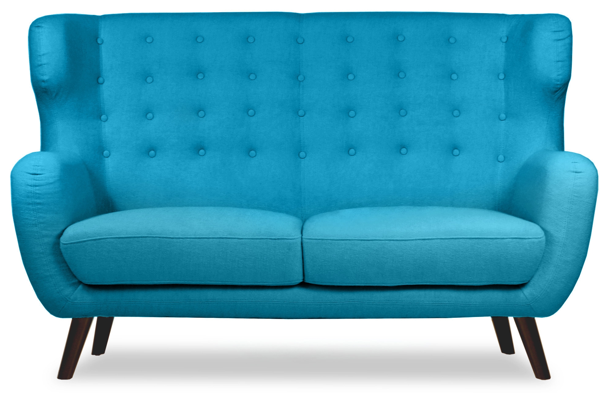 Replica WingBack Designer 2 Seater Sofa (Aqua)