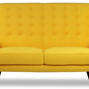 Replica WingBack Designer 2 Seater Sofa (Yellow)