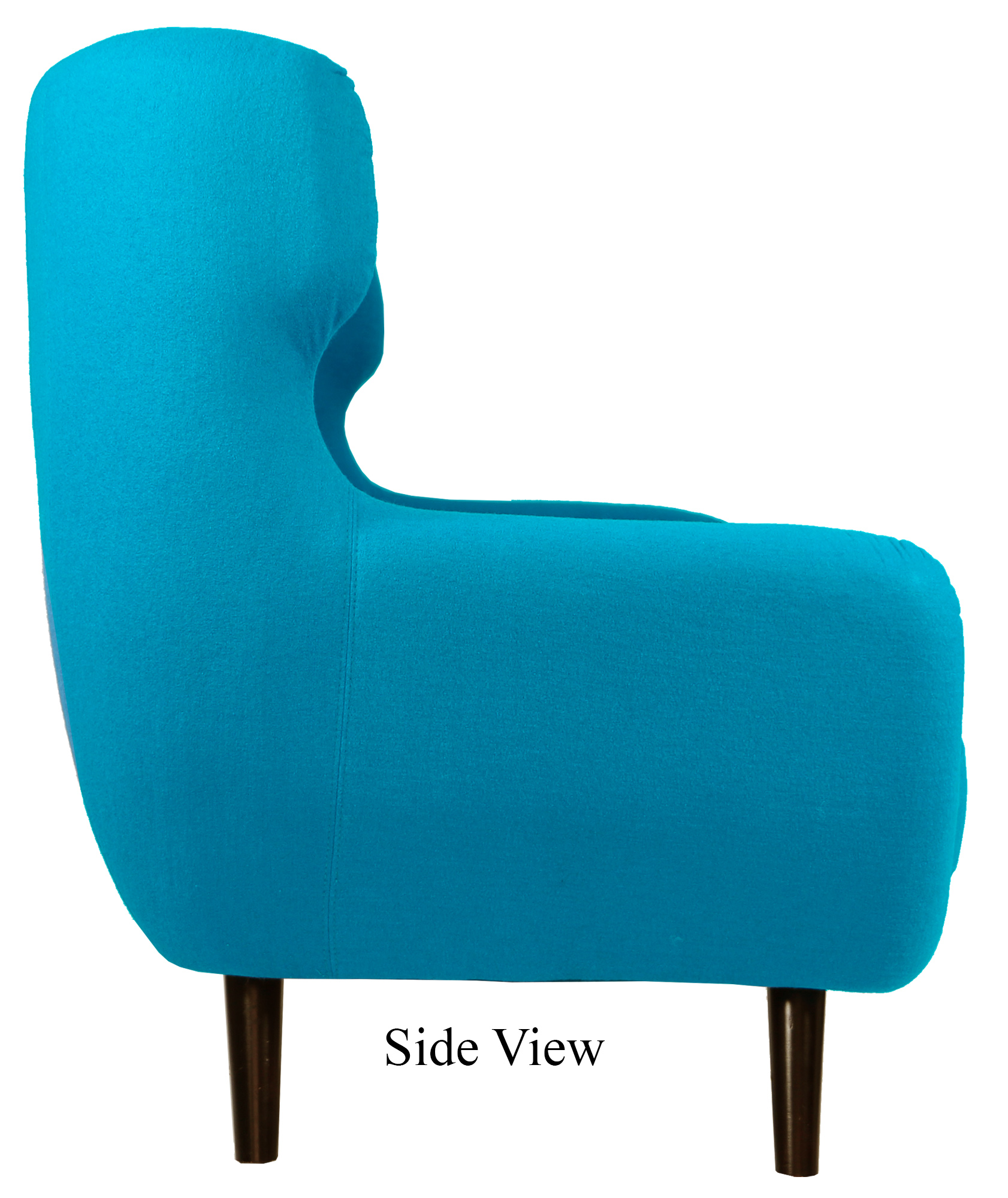 Replica WingBack Designer 3 Seater Sofa (Aqua) - Image 3