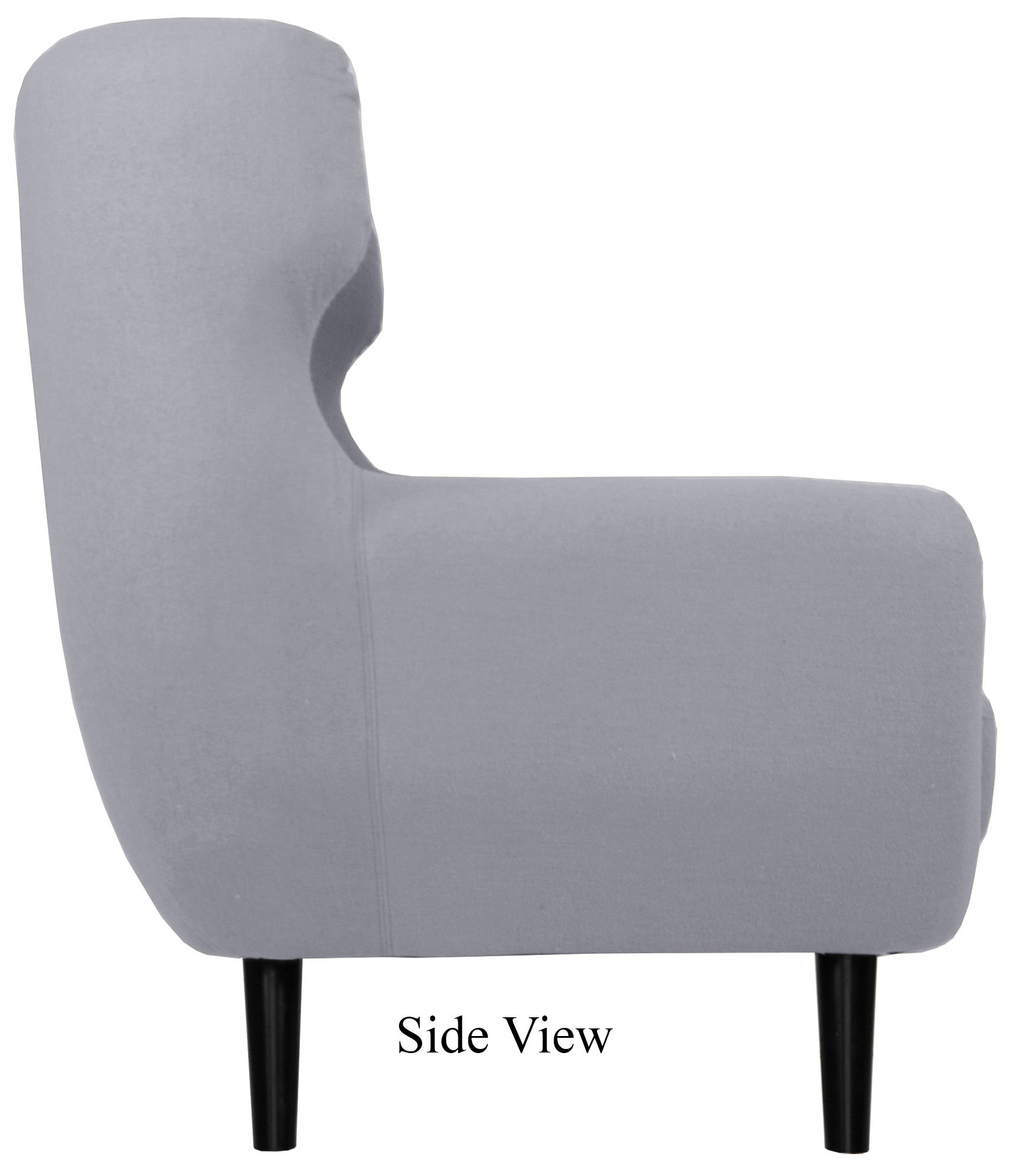Replica WingBack Designer 3 Seater Sofa (Light Grey) - Image 4