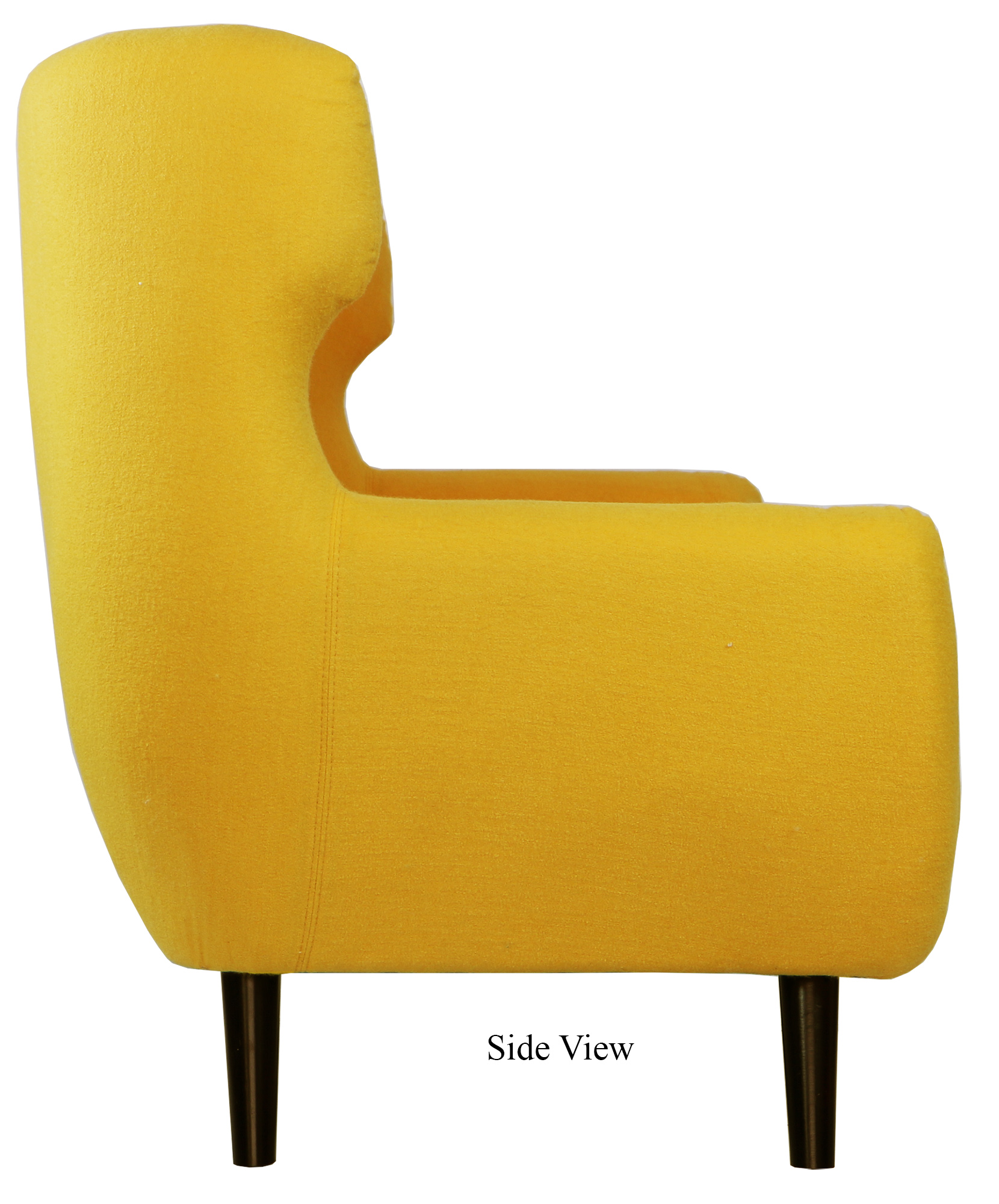 Replica WingBack Designer 2 Seater Sofa (Yellow) - Image 3