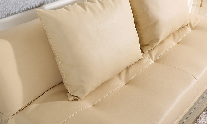 Sweden Sofa Bed (PVC Beige) - Image 2