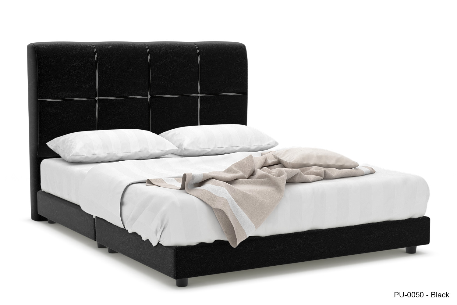 Eugenia Faux Leather Bed Frame - Image 4