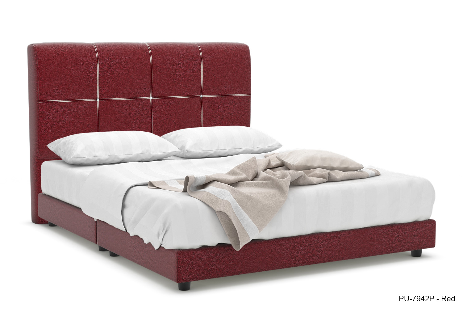 Eugenia Faux Leather Bed Frame - Image 5