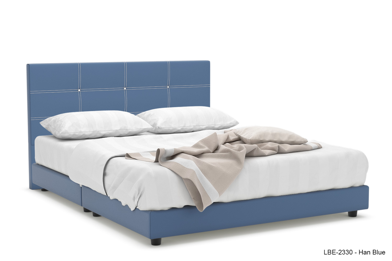 Rofer Faux Leather Bed Frame - Image 4