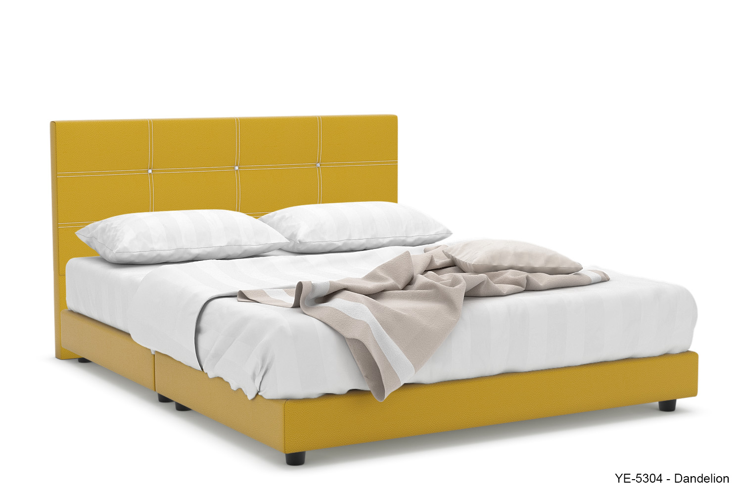 Rofer Faux Leather Bed Frame - Image 6