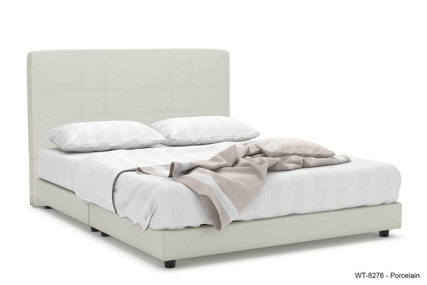 Vita Faux Leather Bed Frame - Image 3