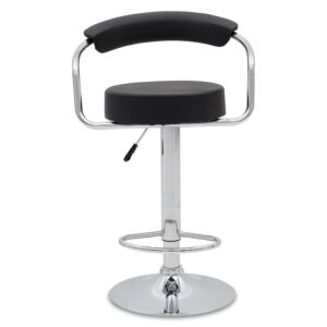 Balustrade Armchair Bar Stool (Black)