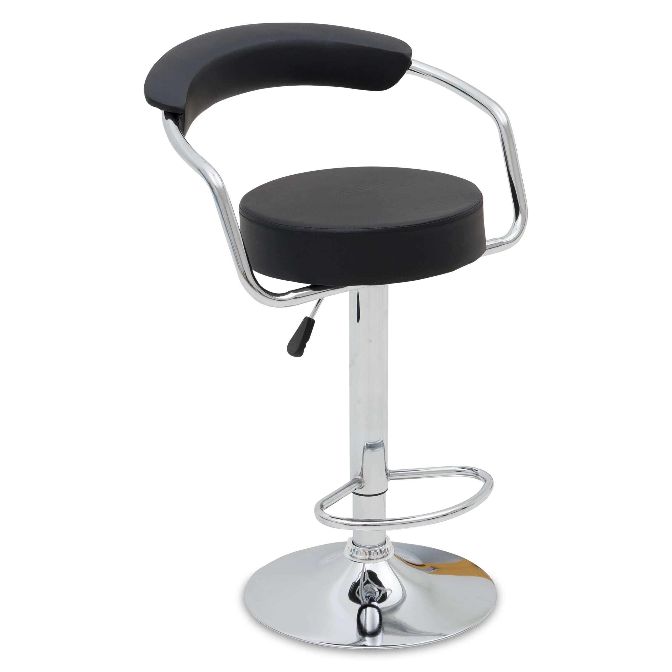 Balustrade Armchair Bar Stool (Black) - Image 2
