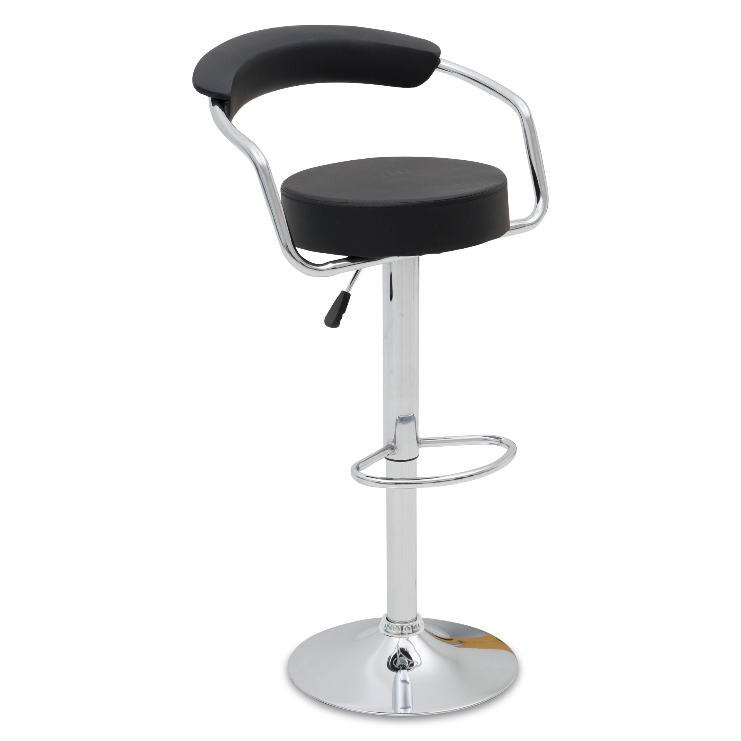 Balustrade Armchair Bar Stool (Black) - Image 3