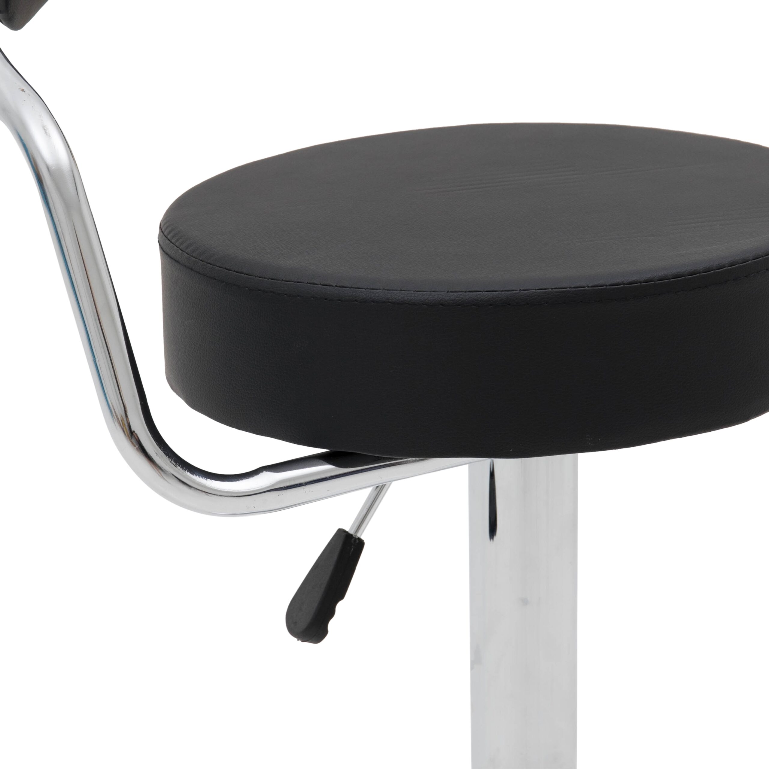 Balustrade Armchair Bar Stool (Black) - Image 5