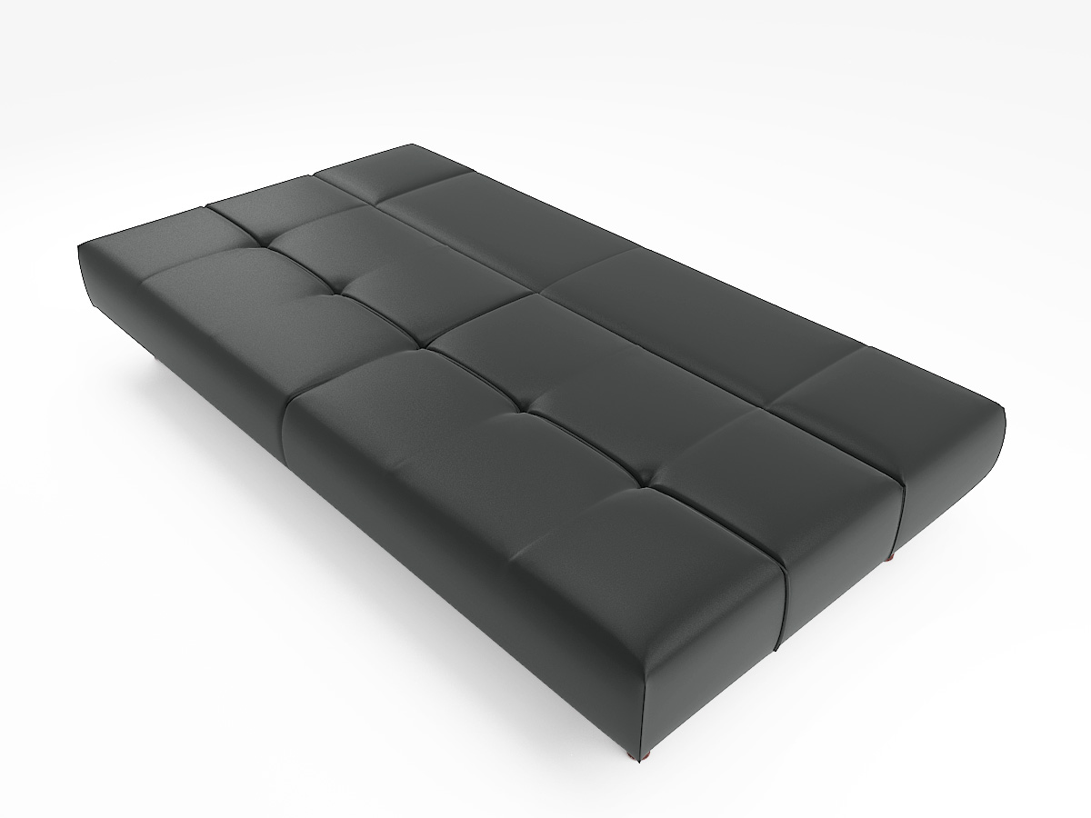 Sweden Sofa Bed (PVC Black) - Image 4