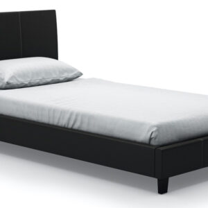 Haagen Single-Sized Bed (PU Black)