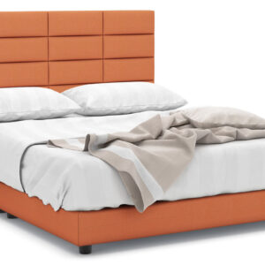 Hugh Brick Fabric Bed Frame