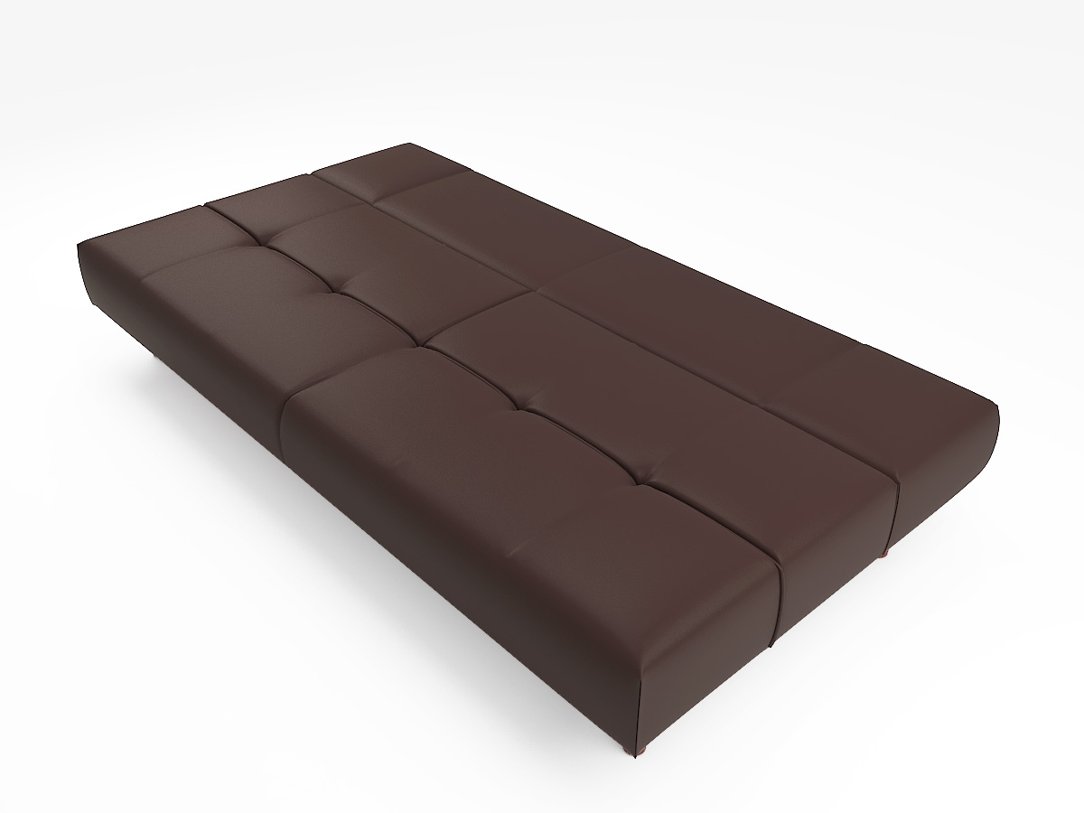 Sweden Sofa Bed (PVC Brown) - Image 5