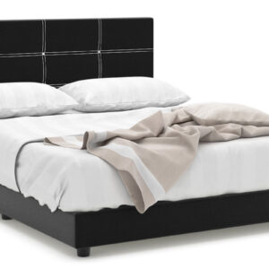 Rofer Faux Leather Bed Frame