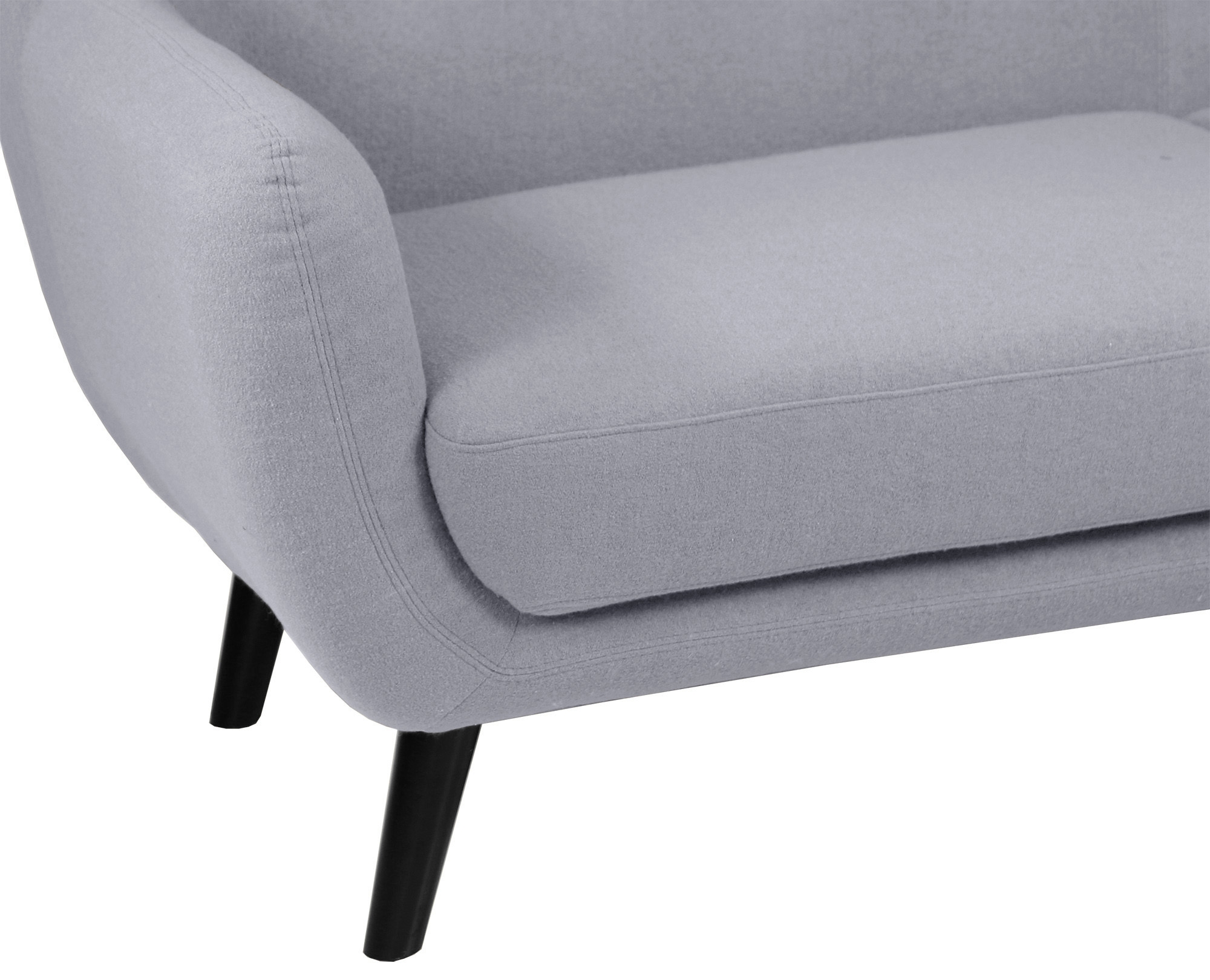 Replica WingBack Designer 3 Seater Sofa (Light Grey) - Image 6