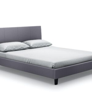 Haagen Queen-Sized Bed (Fabric Grey)