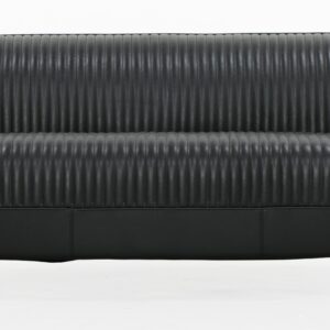 Aviator Replica 3 Seater Sofa Black PU Leather (Copper Gold)