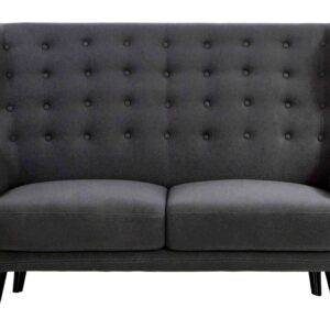Replica WingBack Designer 2 Seater Sofa (Charcoal)