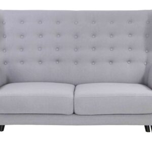 Replica WingBack Designer 2 Seater Sofa (Light Grey)