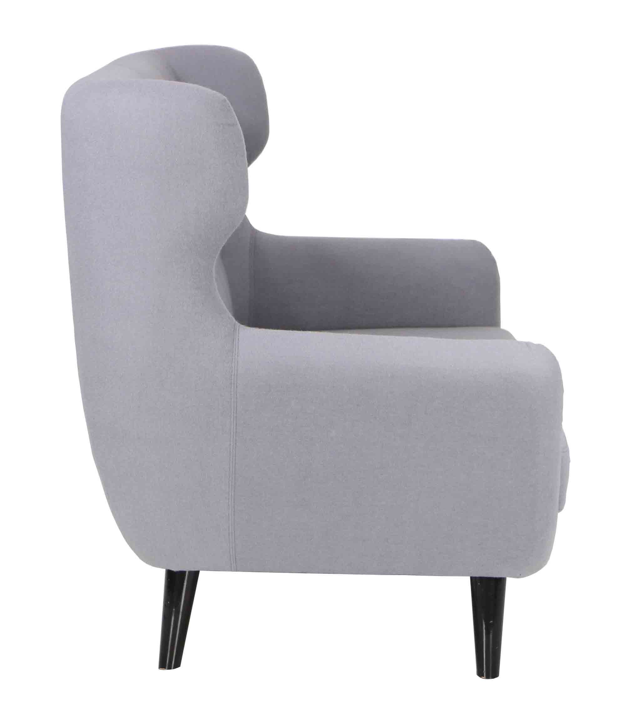 Replica WingBack Designer 2 Seater Sofa (Light Grey) - Image 4