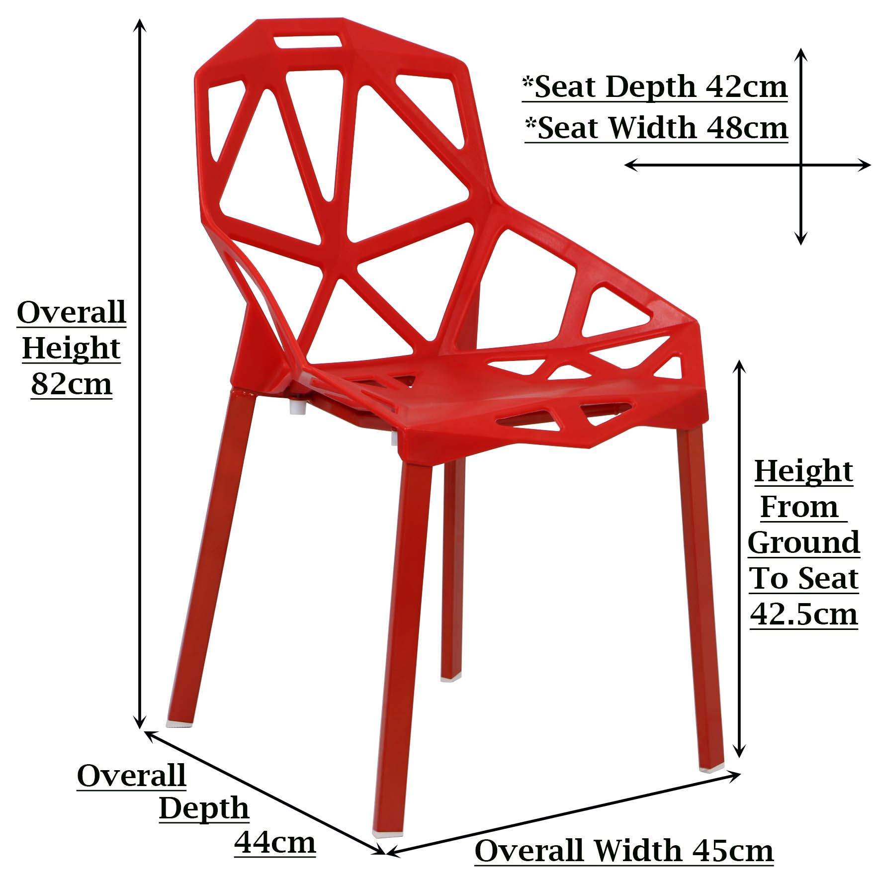 Gendna Chair (Red) - Image 6