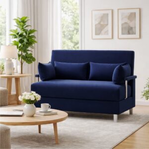 Rolly Sofa Bed (Fabric Blue)