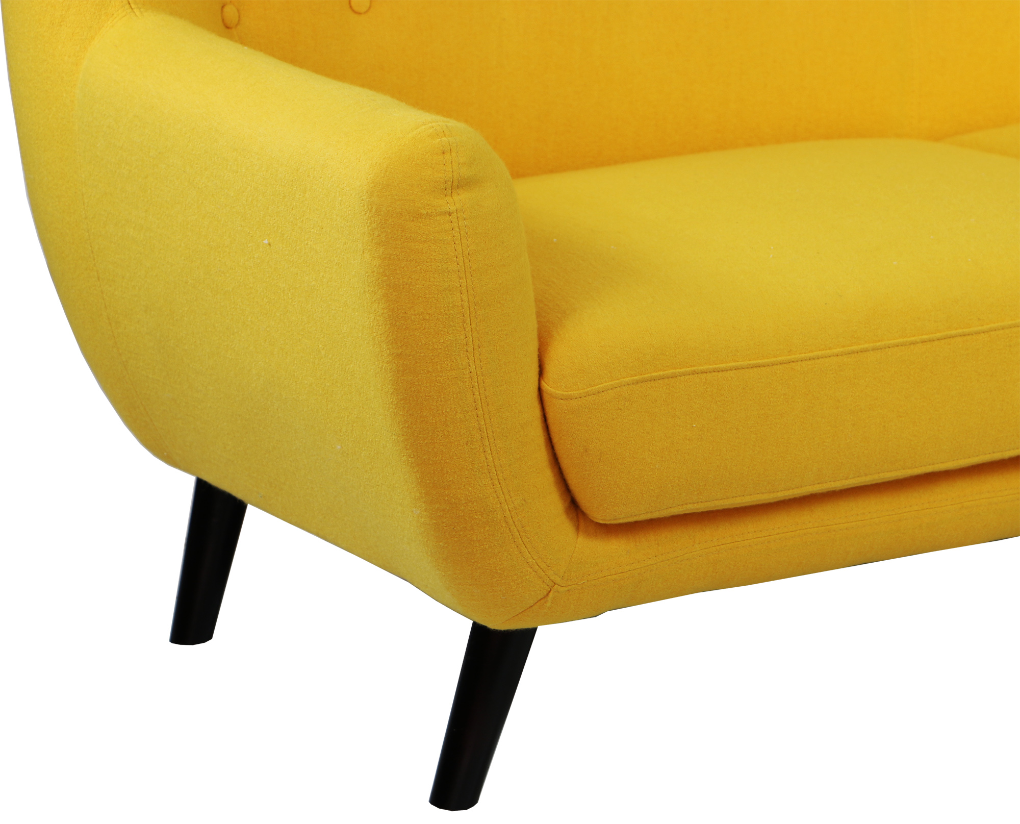 Replica WingBack Designer 2 Seater Sofa (Yellow) - Image 5